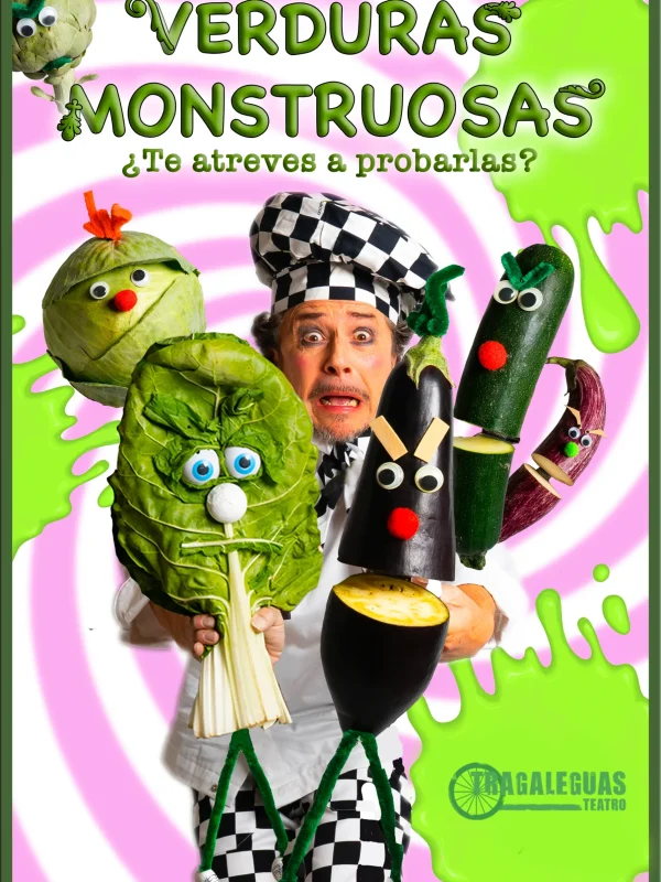 Verduras Monstruosas Marco Cartel | TRAGALEGUAS TEATRO SL